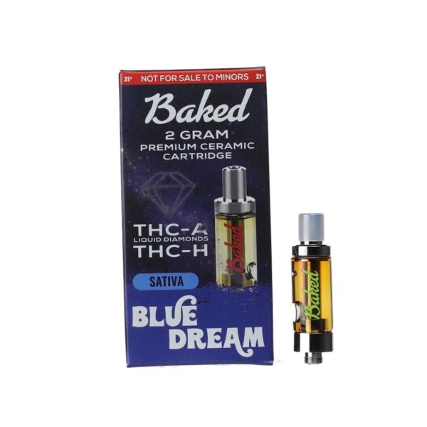 Baked THC-A Liquid Diamonds Blue Dream Cartridge - 2000mg Online