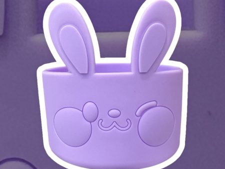 Solid Purple BUNNY Silicone Tumbler Boot *READ DESCRIPTION* Online Hot Sale