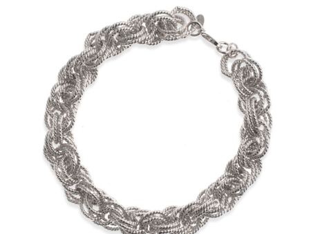 Signature Silver Tone Necklace For Cheap