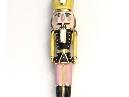 Black and Goldtone Nutcracker Pin Discount