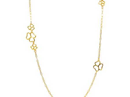 Goldtone Open Heart Necklace 30  Cheap