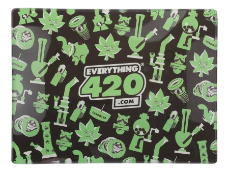 E420 Small Glass Rolling Tray For Cheap