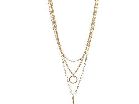 22k Gold Plated Sterling Silver Multi Chain 16  For Sale