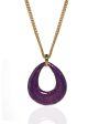 Garden of Love Amethyst Open Tear Pendant Necklace For Sale