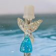 Aqua Silver Mermaid Silicone Straw Topper 10mm Discount