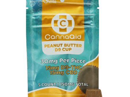 CannaAid Delta 9 Peanut Butter Cups - 150mg (5ct) Sale