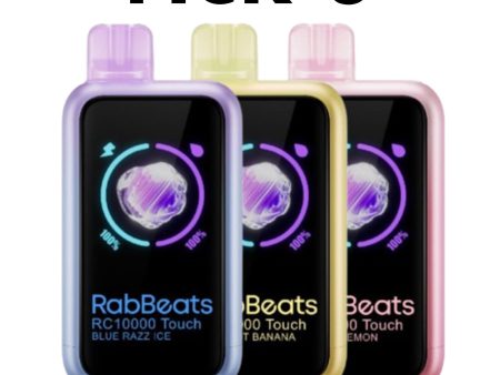 RabBeats RC10000 Touch 5% 10k Puffs Pick 3 Fashion