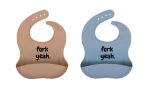 Luke s Fork Yeah Silicone Baby Bib For Sale