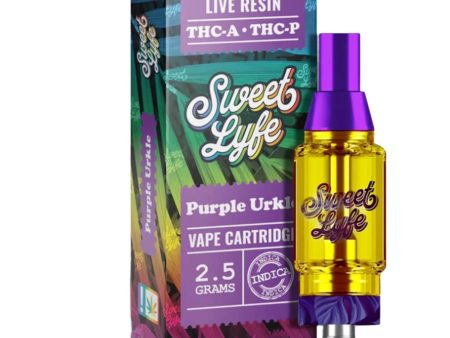 Sweet Lyfe Live Resin Purple Urkle THC-A + THC-P Cartridge - 2500mg Supply