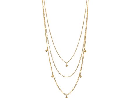 22k Gold Plated Sterling Silver Multi Chain 16  Online