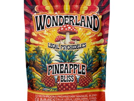 Wonderland Mushroom Pineapple Bliss Gummies - 10,000mg Online now