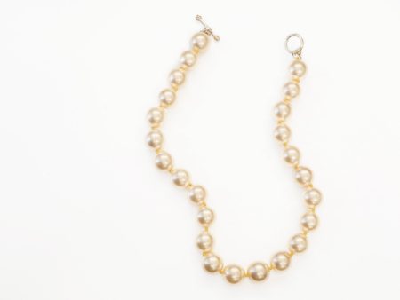 16  14mm Apricot Pearl Necklace on Sale