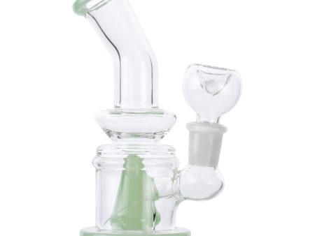 Cyan Cone Perc Mini Bong - 5in For Sale