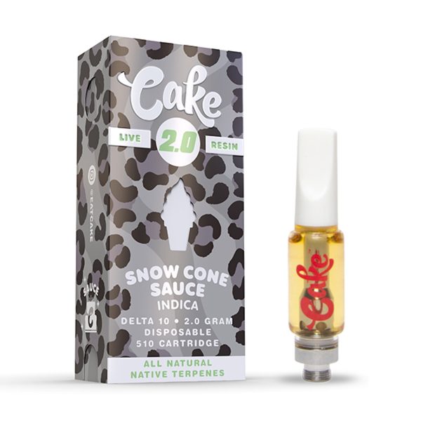 Cake Live Resin Snow Cone Delta 10 Cartridge - 2000mg Discount