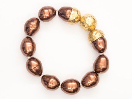 Brown Baroque Pearl Bracelet Online