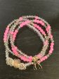 Bright Pink & Smoke Tumbler Charm Stacks Fashion