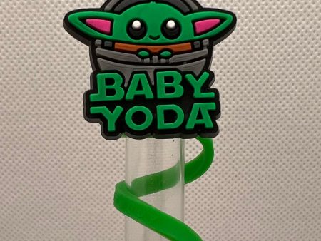 Baby Yoda Silicone Straw Topper 10mm Sale