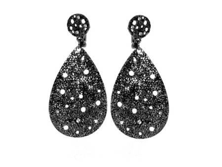 Hematite Tear Drop Earrings Discount