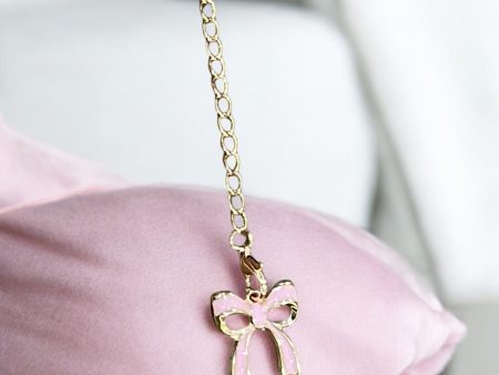 Pink Bow Handle Charm on Sale