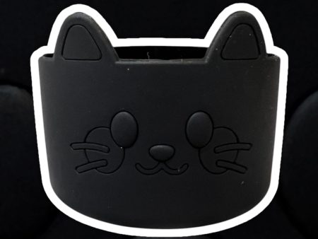 Solid Black KITTY Silicone Tumbler Boot *READ DESCRIPTION* Discount