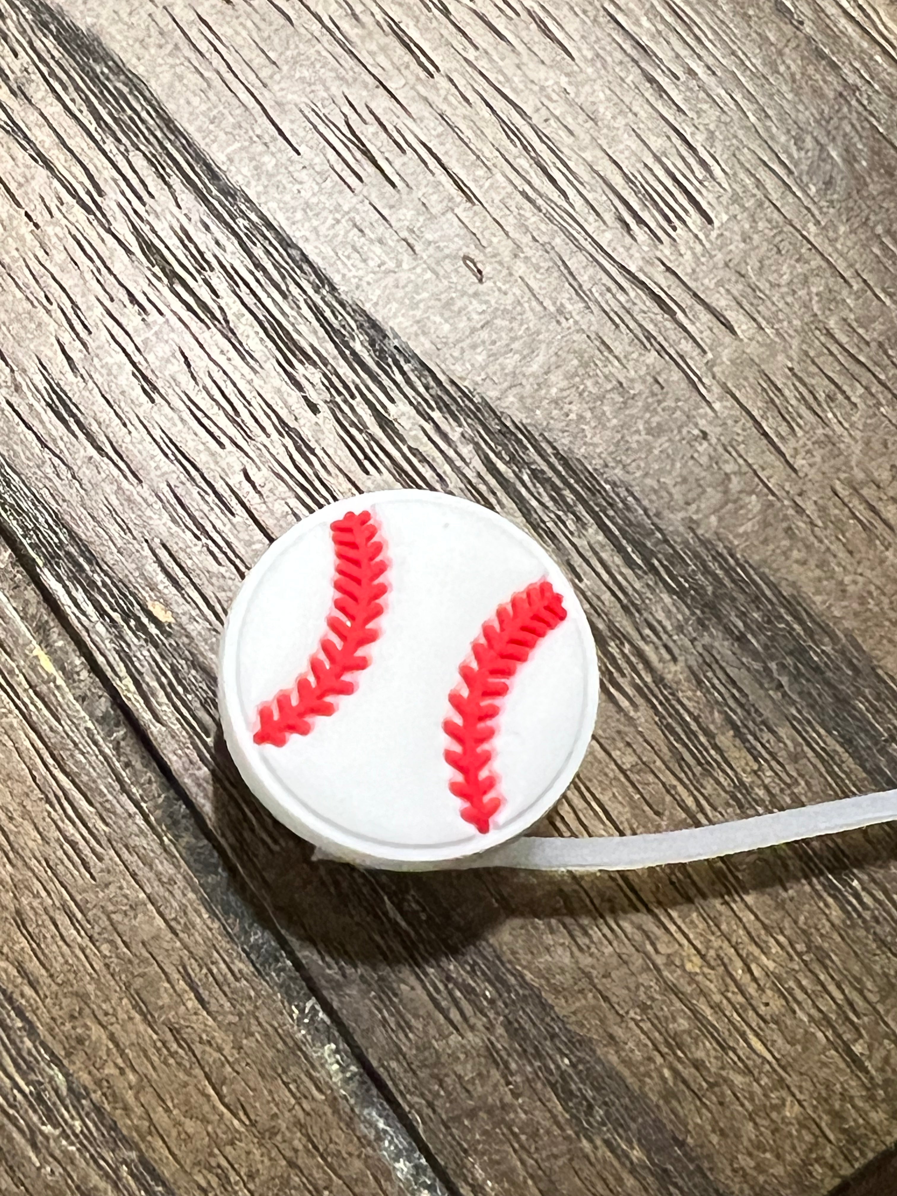 Baseball Silicone Straw Topper 10mm Online Sale