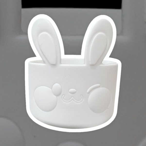 Solid White BUNNY Silicone Tumbler Boot *READ DESCRIPTION* Online