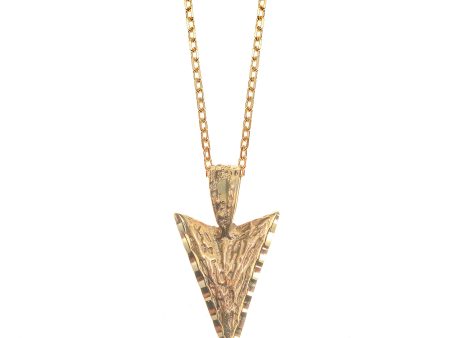 14K Arrow Head Pendant on 16  14K Chain Fashion