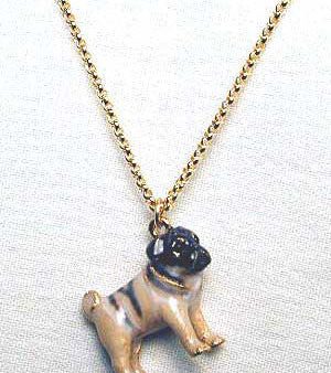 Ivory Pug Adorable Pooch ® Necklace For Cheap