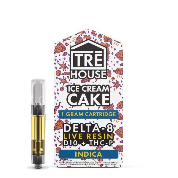 Tre House Live Resin Blend Ice Cream Cake Cartridge - 1000mg Online