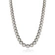 Sterling Silver Graduated Bezel Set Necklace Online Hot Sale