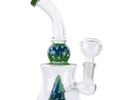 Wavy Conic Percolator Bong - 6in Discount