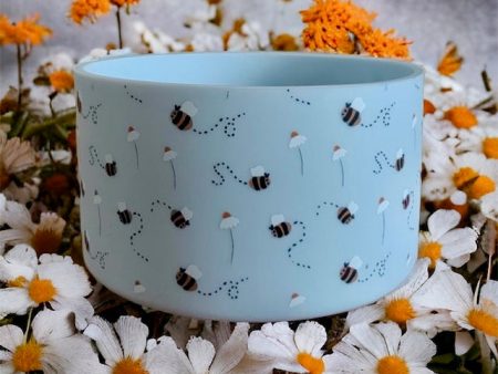 Spring Blue Buzzin Bees Silicone Tumbler Boot Online Hot Sale