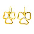 Goldtone Open Heart Drop Earrings Online Hot Sale