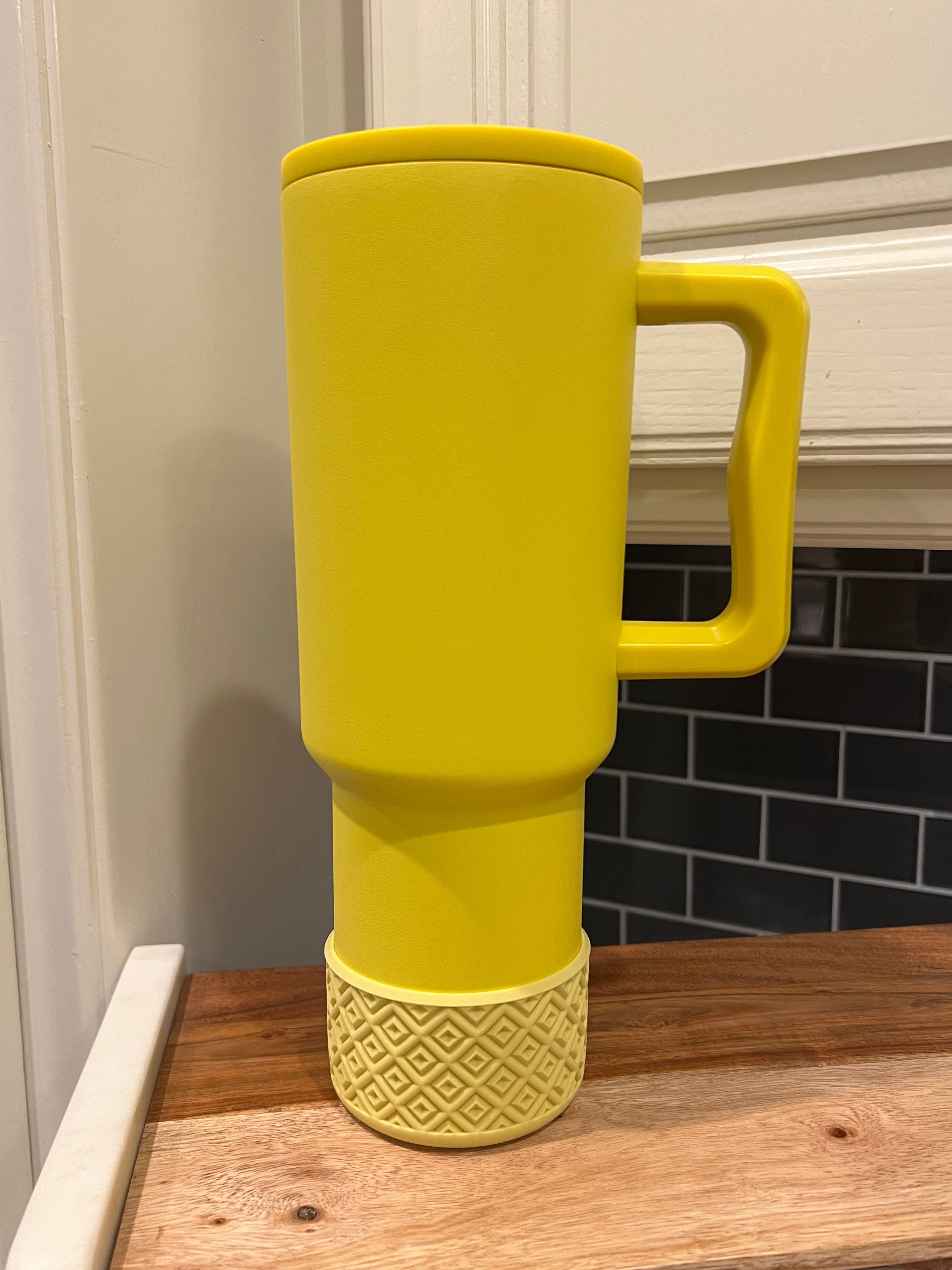 Lemon Yellow DIAMONDS Silicone Tumbler Boot Online