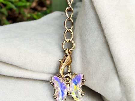 Clear Butterfly Handle Charm Online