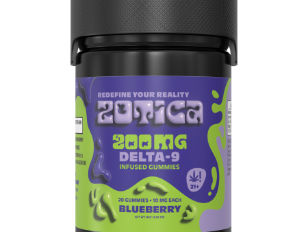 Zotica Delta 9 Blueberry Gummies - 200mg For Cheap