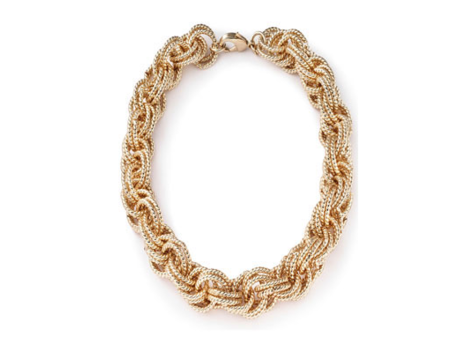 Signature Medium Gold Tone Necklace For Discount