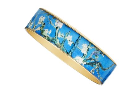 Van Gogh Almond Blossoms Bangle Bracelet 3 4  Sale