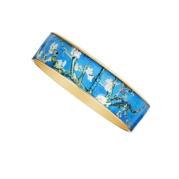 Van Gogh Almond Blossoms Bangle Bracelet 3 4  Sale