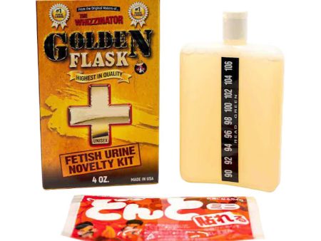 The Whizzinator Golden Flask Fetish Urine - 4oz Sale