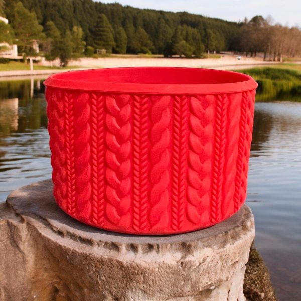 NICOLE (Red) SWEATER Silicone Tumbler Boot Cheap