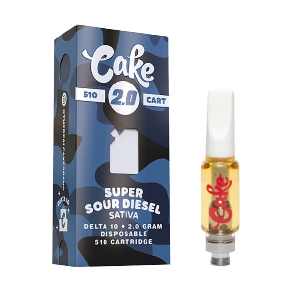 Cake Delta 10 Super Sour Diesel Cartridge - 2000mg For Discount