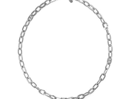 Rhodium Plated Open Link Cable Chain Online