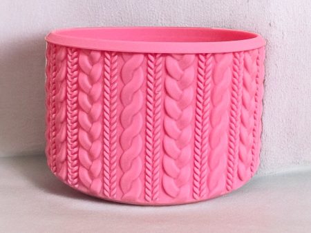 GINA (Peony Pink) SWEATER Silicone Tumbler Boot Hot on Sale