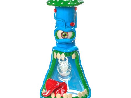 Blue Eyed Toadstool Monster Bong - 13in Online