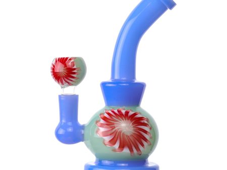 Wavy Watermelon Bong - 7in For Cheap