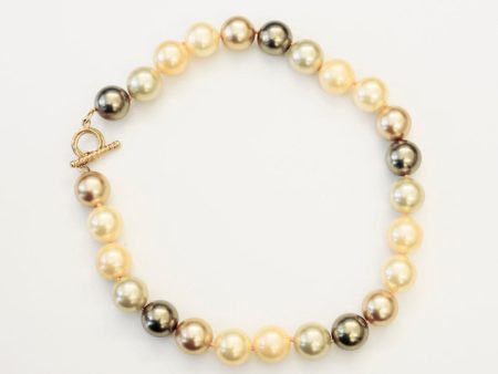 16  14mm Mixed Pearl Necklace For Cheap