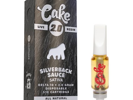 Cake Live Resin Silverback Sauce Delta 10 Cartridge - 2000mg For Sale