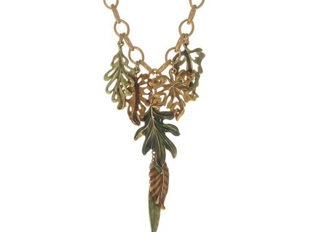 Jeweled Foliage Multi-color 16  Necklace Sale