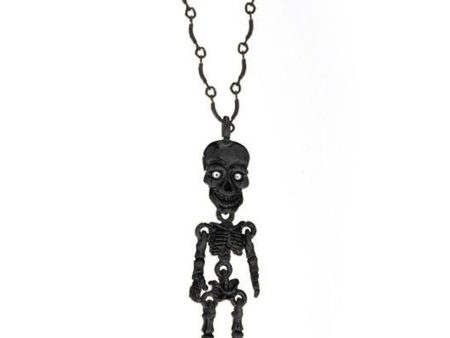 Hematite Skeleton Pendant Necklace Online Sale